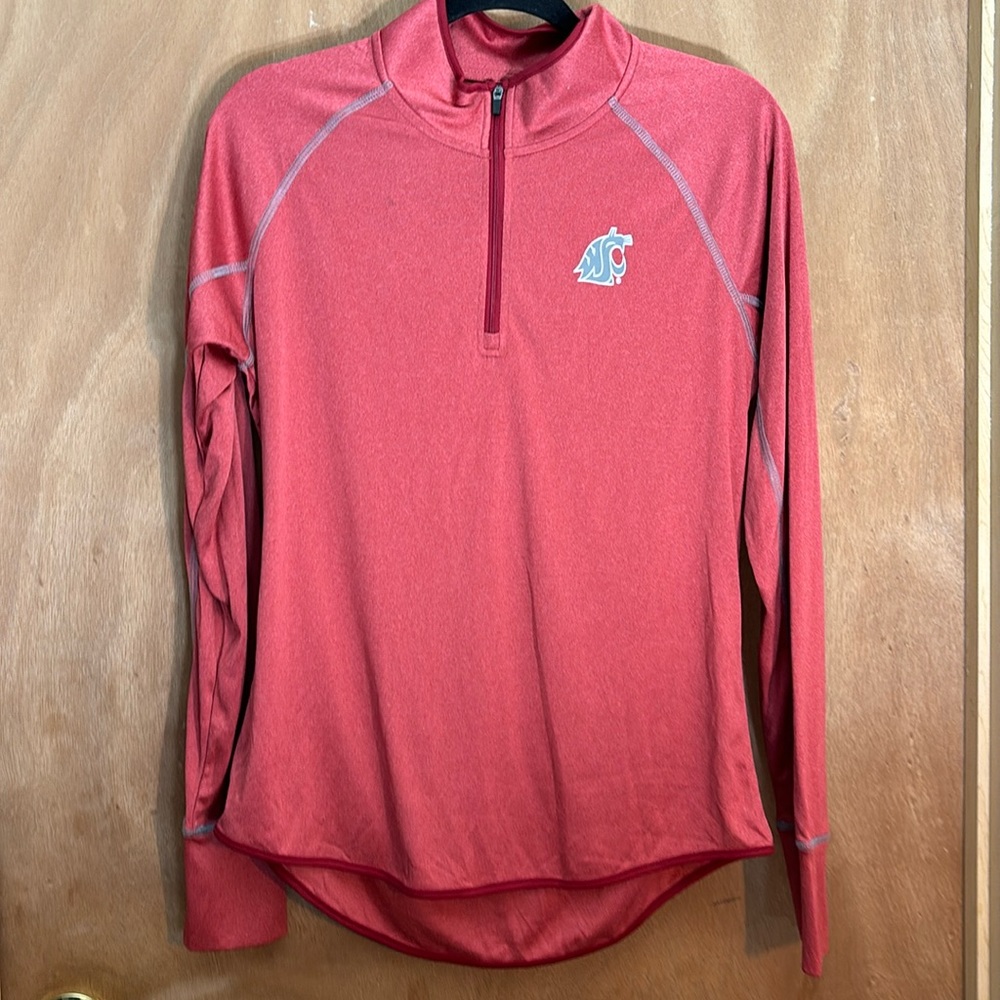 Washington State University size large quarter zip athletic blend material